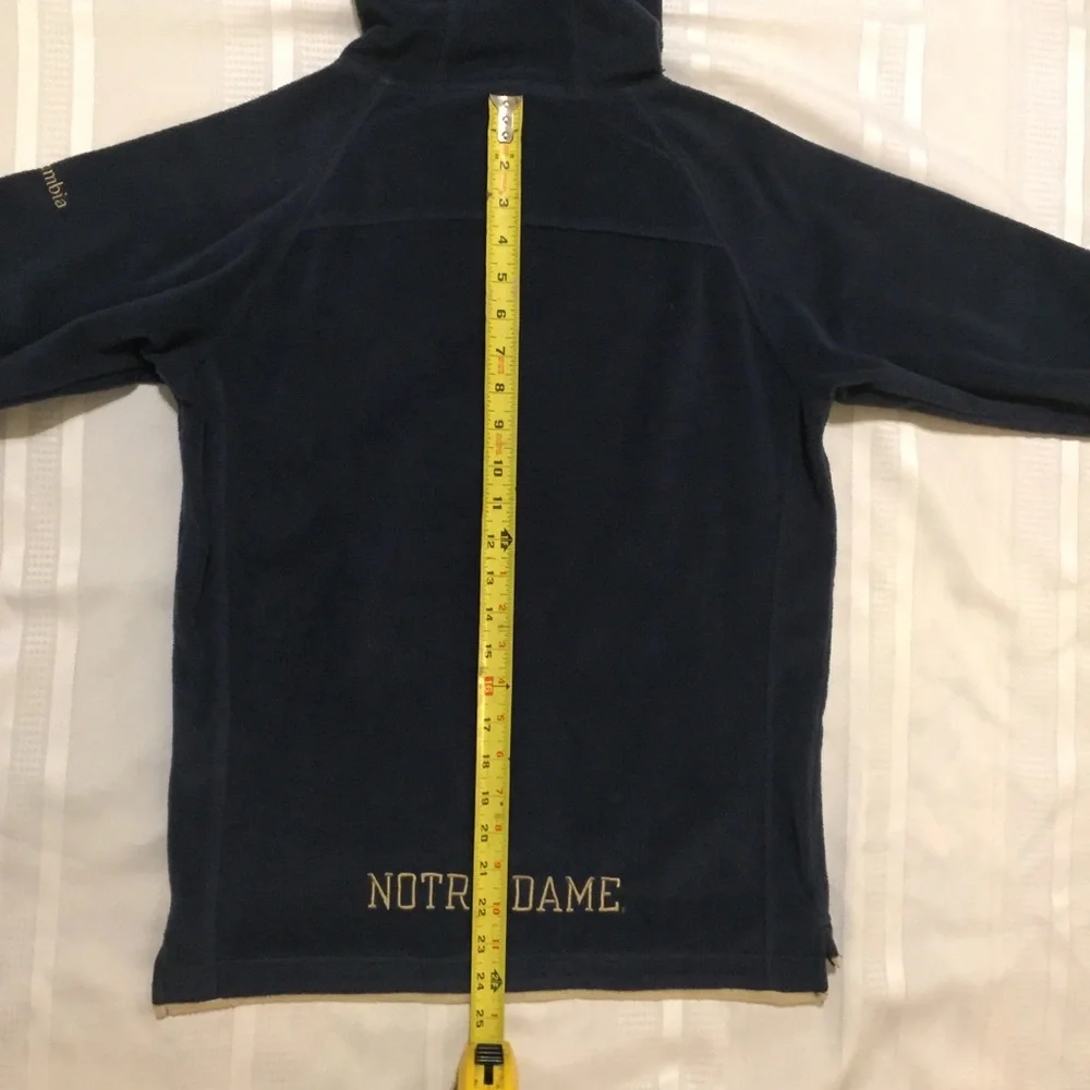 Columbia Notre Dame Embroidered Hoodie Youth Large - Picture 5 of 8